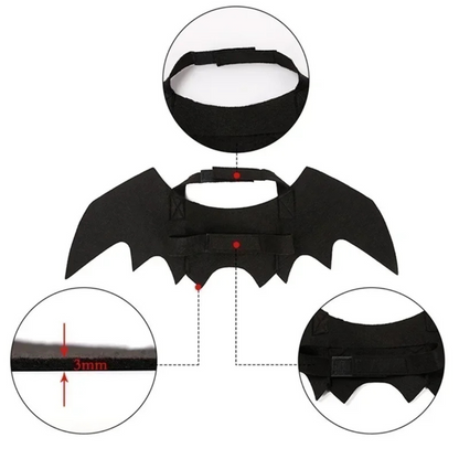 Alas de Murciélago para Gatos – Disfraz de Halloween
